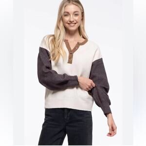 Mine Color Block Sweater